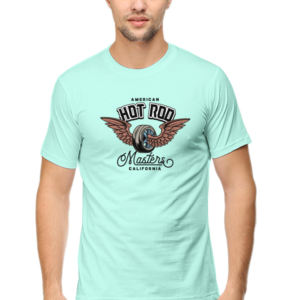 American Hot Rod Male Round Neck Half Sleeve Classic T-Shirt