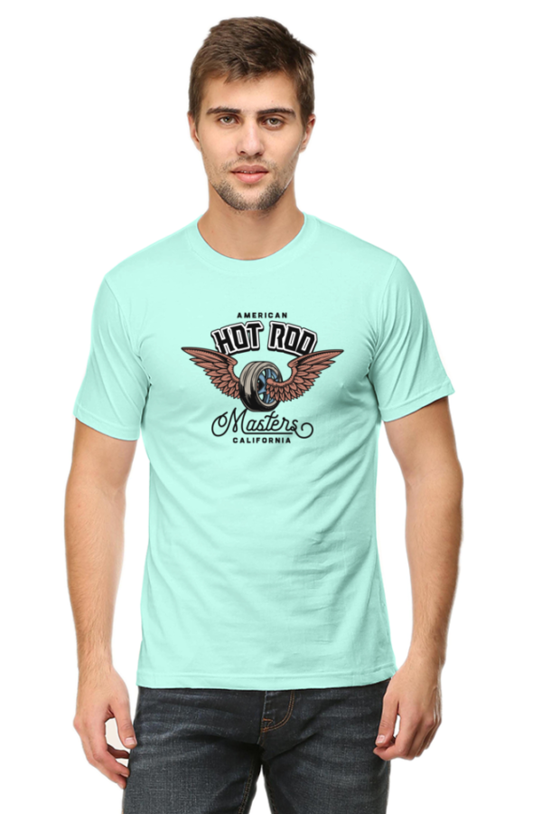 American Hot Rod Male Round Neck Half Sleeve Classic T-Shirt