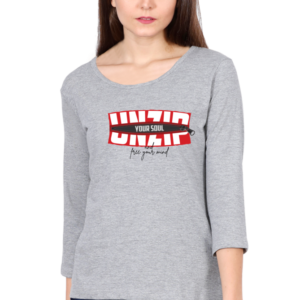 Unzip Your Soul Female Round Neck Full Sleeve Classic T-Shirt