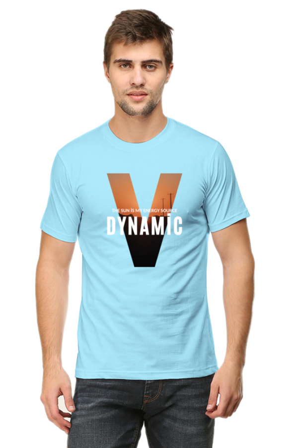 Dynamic The Sun is My Energy Source Male Round Neck Half Sleeve Classic T-Shirt