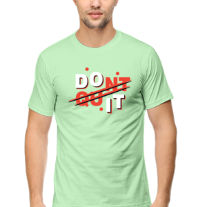 Don't Quit Male Round Neck Half Sleeve Classic T-Shirt