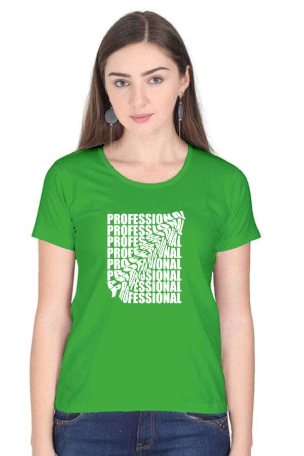 Professional Female Round Neck Half Sleeve Classic T-Shirt - Image 6
