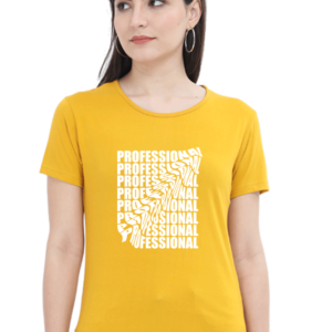 Professional Female Round Neck Half Sleeve Classic T-Shirt