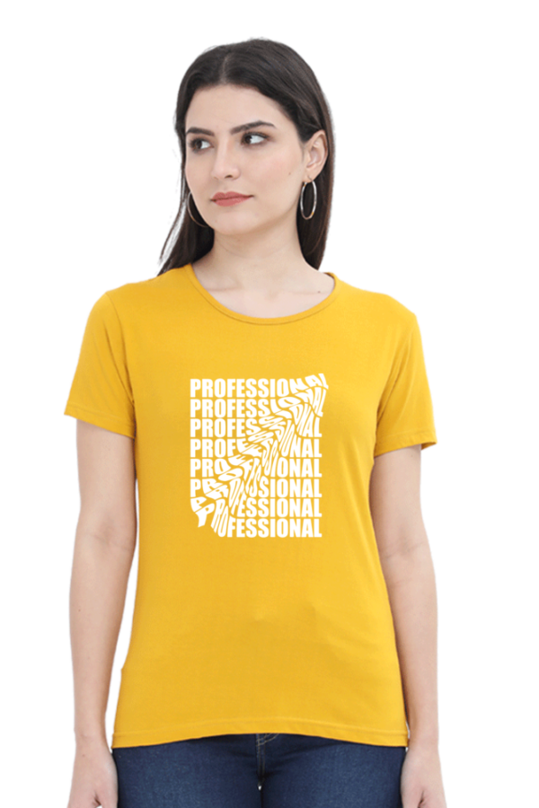 Professional Female Round Neck Half Sleeve Classic T-Shirt