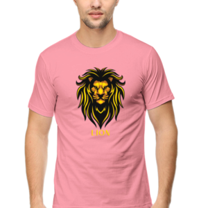 Lion Male Round Neck Half Sleeve Classic T-Shirt