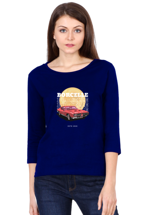 Borcelle Wear Female Round Neck Full Sleeve Classic T-Shirt