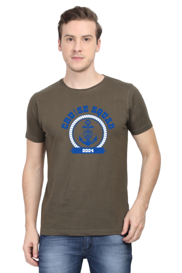 Cruise Squad Male Round Neck Half Sleeve Classic T-Shirt - Image 13
