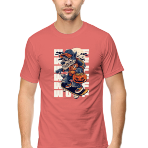 Wolf Male Round Neck Half Sleeve Classic T-Shirt