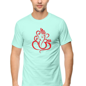 Lord Ganesha Male Round Neck Half Sleeve Classic T-Shirt