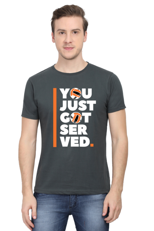 You Just Got Served Male Round Neck Half Sleeve Classic T-Shirt