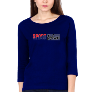 Sport Wear Female Round Neck Full Sleeve Classic T-Shirt