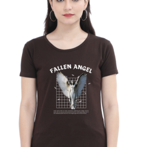 Fallen Angel Female Round Neck Half Sleeve Classic T-Shirt