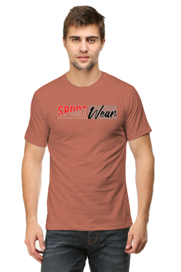 Sport Wear Male Round Neck Half Sleeve Classic T-Shirt