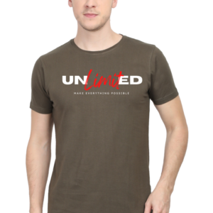 Unlimited Make Everything Possible Male Round Neck Half Sleeve Classic T-Shirt