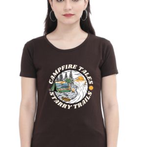 Campfire Tales Female Round Neck Half Sleeve Classic T-Shirt