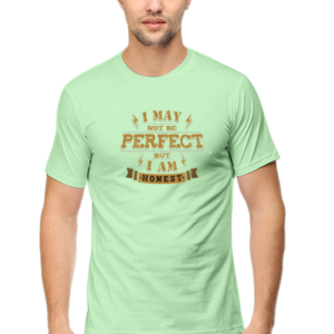 I May Not Be Perfect But I Am Honest Male Round Neck Half Sleeve Classic T-Shirt