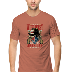 The Wild West Male Round Neck Half Sleeve Classic T-Shirt