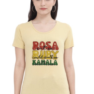 Rosa Ruby Kamala Female Round Neck Half Sleeve Classic T-Shirt
