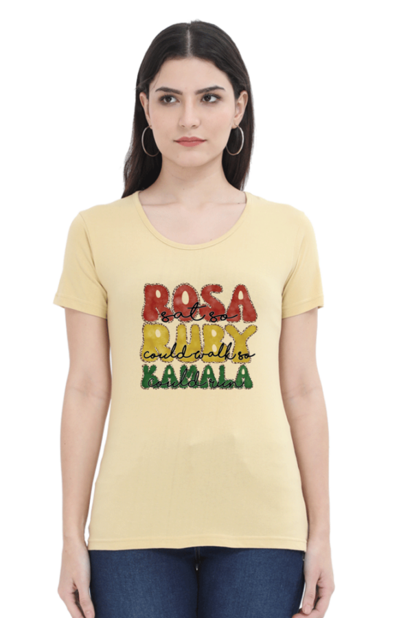 Rosa Ruby Kamala Female Round Neck Half Sleeve Classic T-Shirt