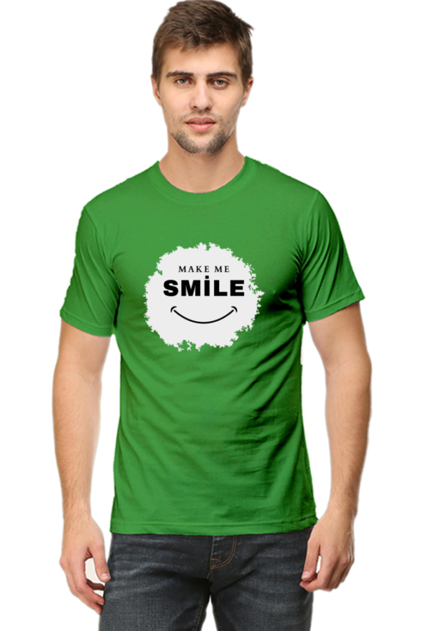 Make Me Smile Male Round Neck Half Sleeve Classic T-Shirt - Image 8