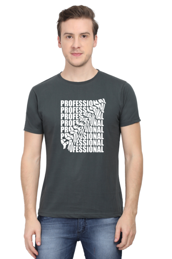 Professional Male Round Neck Half Sleeve Classic T-Shirt - Image 6