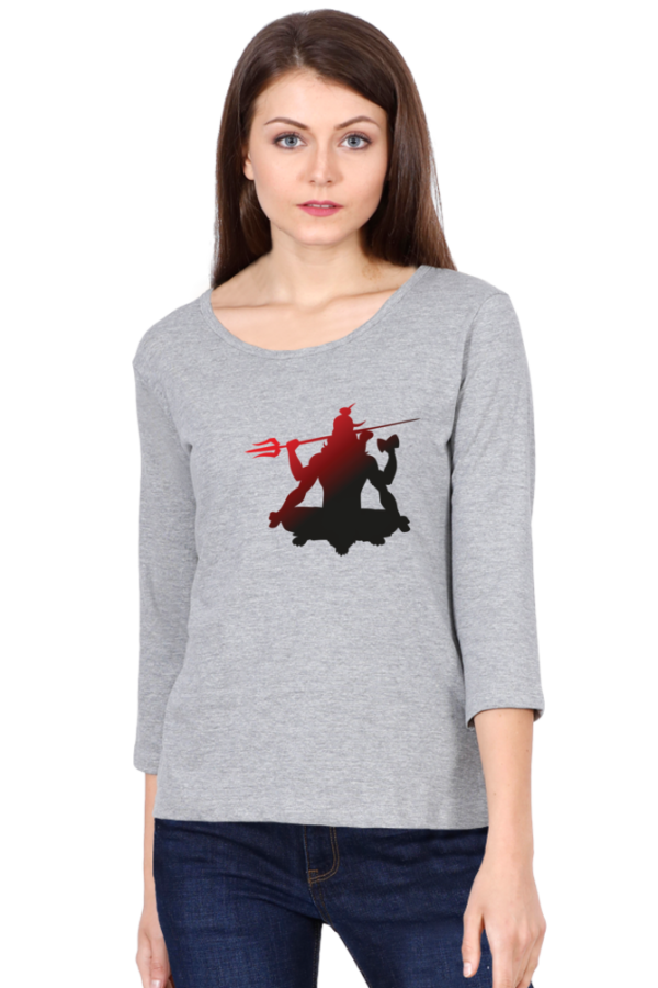 Lord Sivan V2 Female Round Neck Full Sleeve Classic T-Shirt