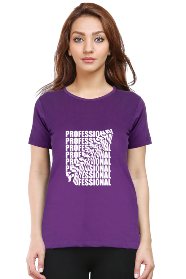 Professional Female Round Neck Half Sleeve Classic T-Shirt - Image 7