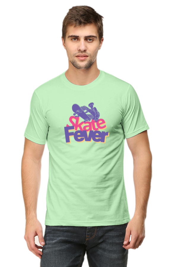 Skate Fever Male Round Neck Half Sleeve Classic T-Shirt