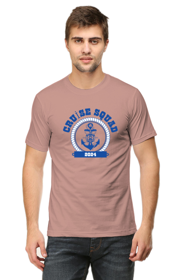 Cruise Squad Male Round Neck Half Sleeve Classic T-Shirt - Image 2