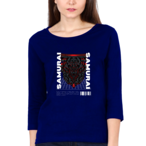 Samurai Female Round Neck Full Sleeve Classic T-Shirt