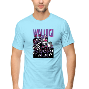 Waluigi Male Round Neck Half Sleeve Classic T-Shirt