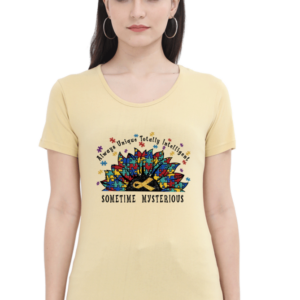 Sometime Mysterious Female Round Neck Half Sleeve Classic T-Shirt