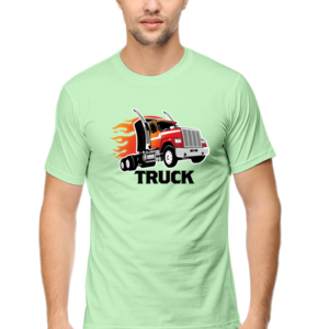 Truck Male Round Neck Half Sleeve Classic T-Shirt