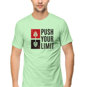 Push Your Limit Male Round Neck Half Sleeve Classic T-Shirt