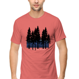 Into The Woods Male Round Neck Half Sleeve Classic T-Shirt