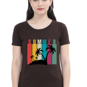 Summer Female Round Neck Half Sleeve Classic T-Shirt