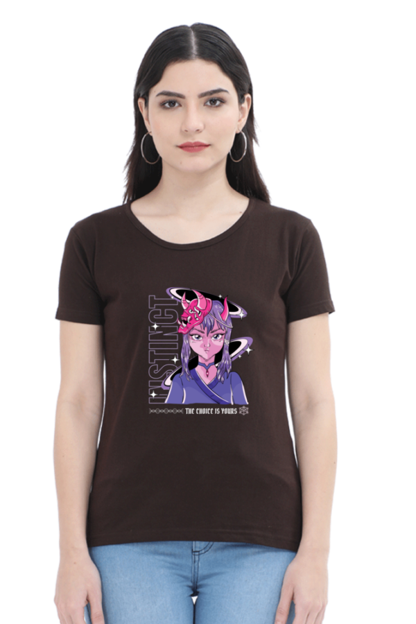 Instinct Female Round Neck Half Sleeve Classic T-Shirt - Image 4