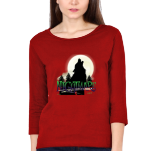 Nightmare Female Round Neck Full Sleeve Classic T-Shirt