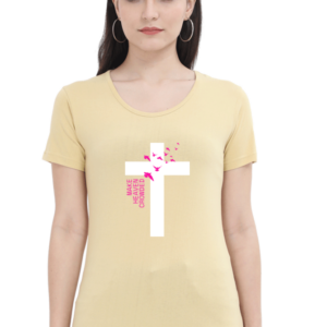 Make Heaven Crowned Female Round Neck Half Sleeve Classic T-Shirt