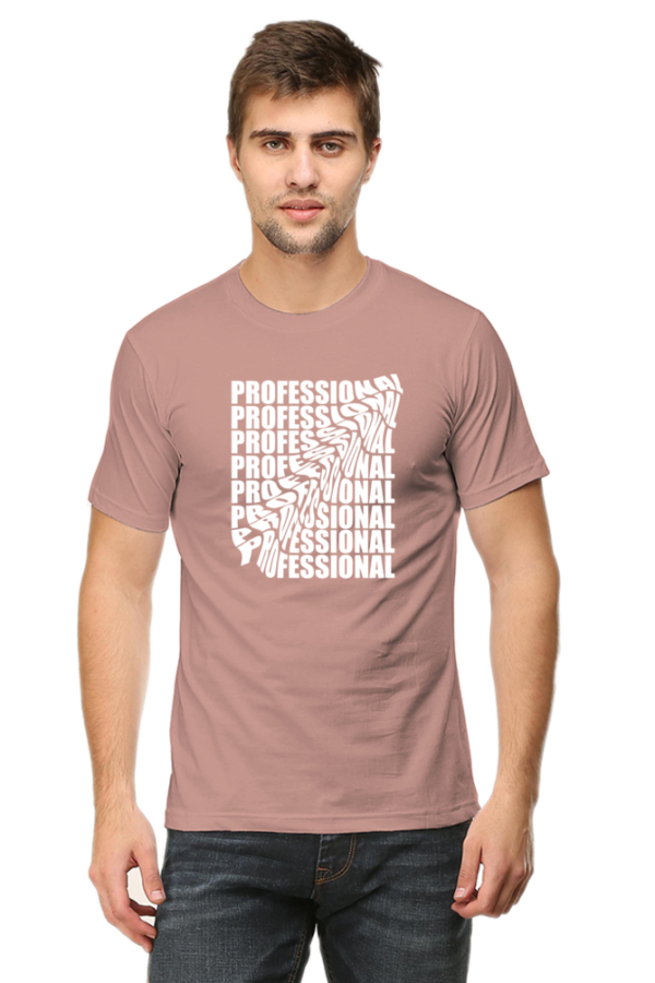 Professional Male Round Neck Half Sleeve Classic T-Shirt - Image 2