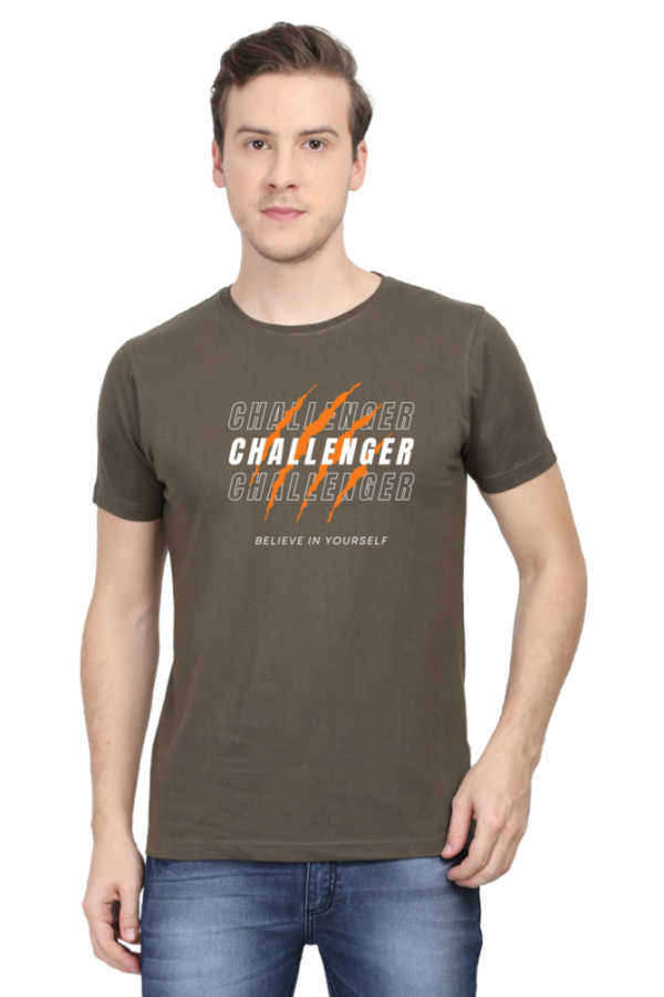 Challenger Believe In Yourself Male Round Neck Half Sleeve Classic T-Shirt