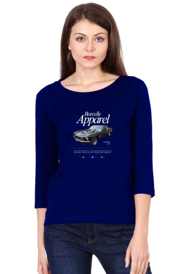 Barcelle Apparel Female Round Neck Full Sleeve Classic T-Shirt