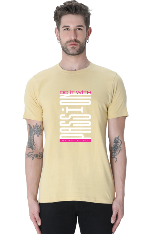 Do It With Passion Male Round Neck Half Sleeve Classic T-Shirt - Image 5