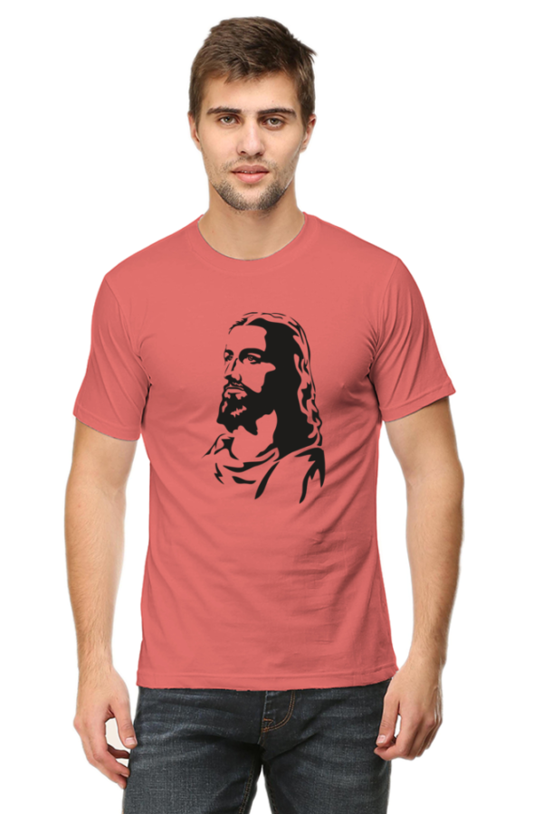 Jesus Christ Male Round Neck Half Sleeve Classic T-Shirt