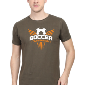 Soccer Tournament Male Round Neck Half Sleeve Classic T-Shirt