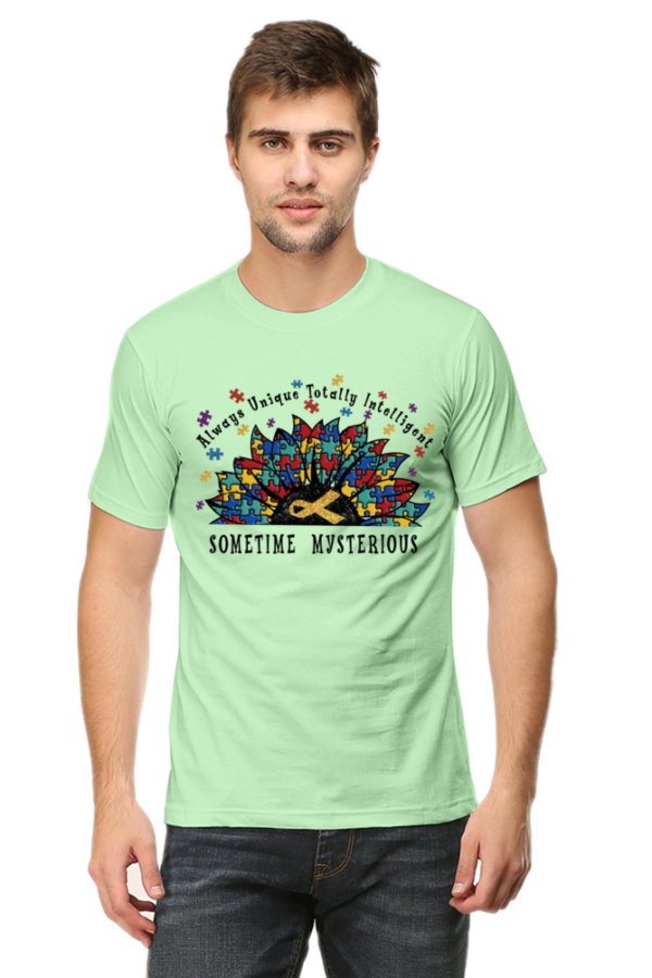 Sometime Mysterious Male Round Neck Half Sleeve Classic T-Shirt