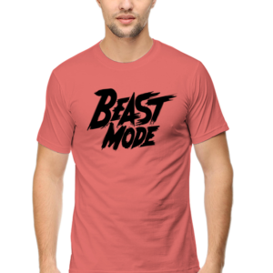 Beast Mode Male Round Neck Half Sleeve Classic T-Shirt