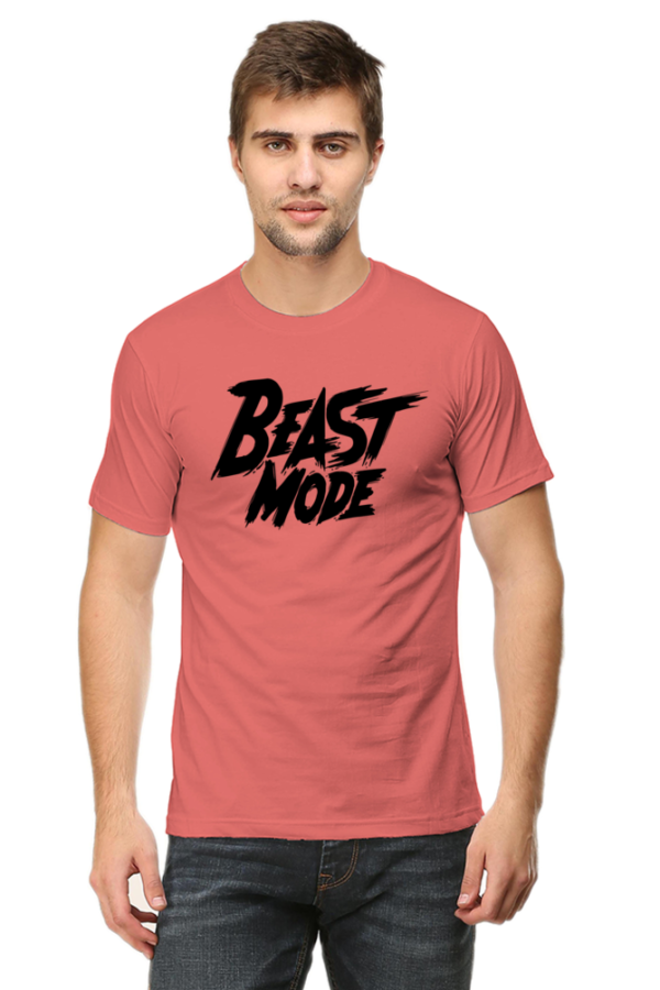 Beast Mode Male Round Neck Half Sleeve Classic T-Shirt