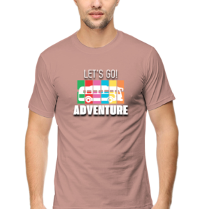 Let's Go Adventure Male Round Neck Half Sleeve Classic T-Shirt