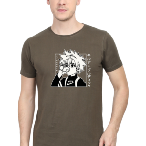 Hunter Killua Zoldyck Dark Male Round Neck Half Sleeve Classic T-Shirt